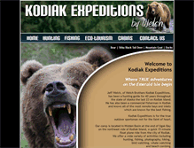 Tablet Screenshot of kodiakexpeditions.com